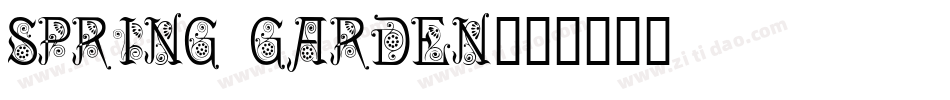Spring Garden字体转换